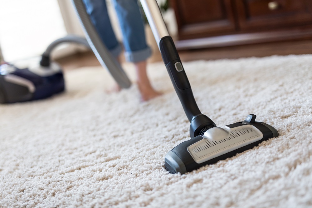 sweeping the floor